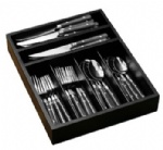 Cutlery Set with Tray - 36-Piece - Black