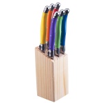 Steak Knife Set - 6-Piece MultiColor Handles