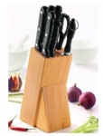 9PCS KNIFE SET WITH PINEWOOD BLOCK