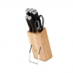 6 Piece Kitchen Knife Set With Knife Block