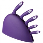 6 Piece Matching knife Block Blue