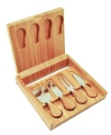 Bamboo Cheese Board and Knife Set