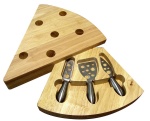 Cheese Board and 3 Cheese Tool Set
