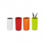 Universal circular knife block in assorted colors