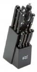 12 Piece Knife Block Set, Black