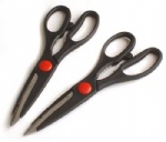 HEAVY DUTY SCISSORS X 2 IDEAL FOR KITCHEN OR GARDEN USE STEEL BLADES