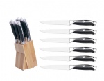 7PCS Forged Steak Knife Set With Bamboo Block
