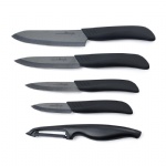 9-piece Ceramic Knives Set with Sheaths in Gift Box