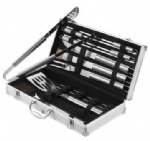 18 Piece Stainless Steel BBQ Utensil Set + FREE Aluminium Carry Case