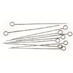 12 x BBQ Meat Vegetable Kebab Skewers in Stainless Steel