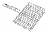 Outdoor Grilling Veggie Basket, Silver